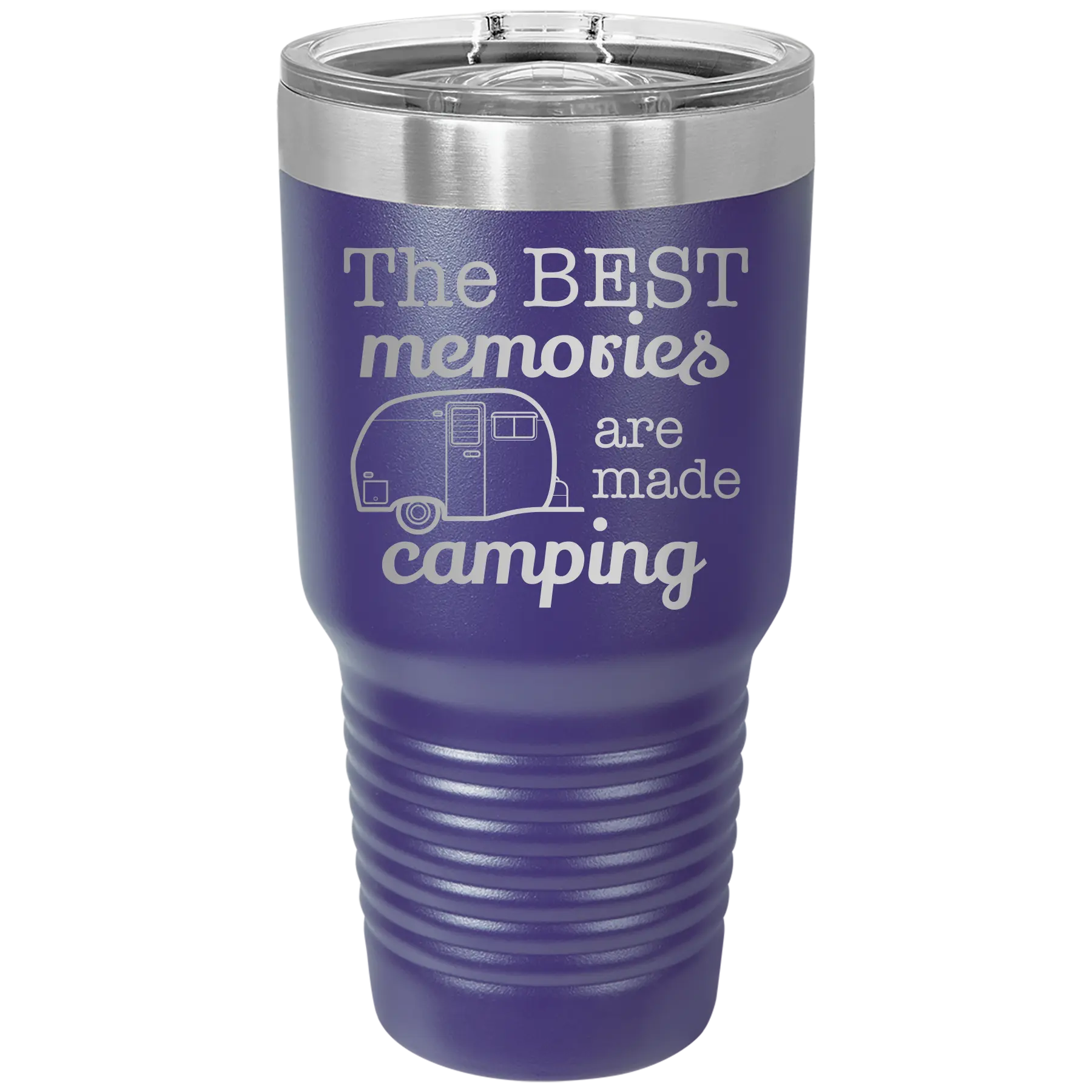 Camping 30 oz Tumbler | Purple