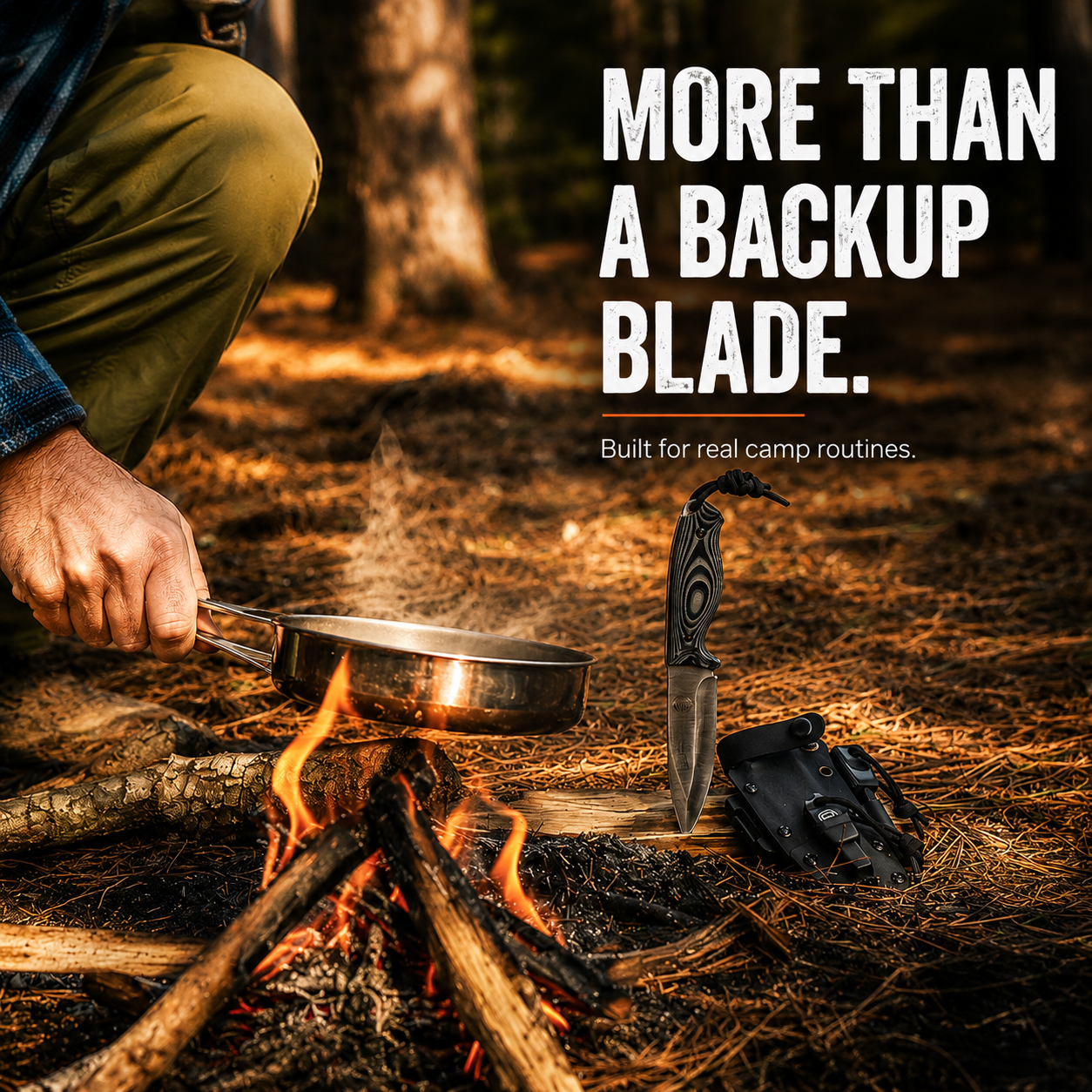 "The Silverback" Full Tang D2 Survival Camping Knife Gift Set