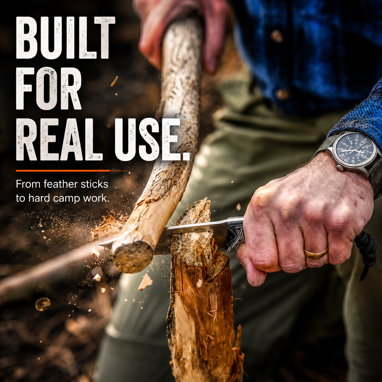 "The Silverback" Full Tang D2 Survival Camping Knife Gift Set